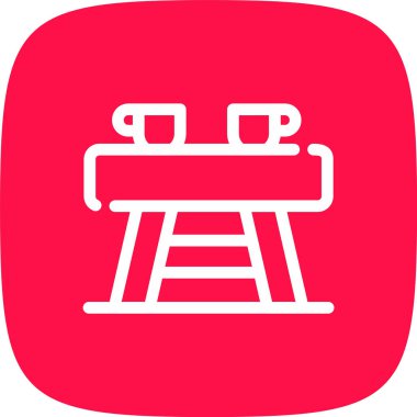 Vektör sandalyesi simgesi, vektör illüstrasyonu