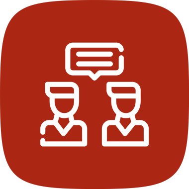 Sohbet simgesinin vektör illüstrasyonu