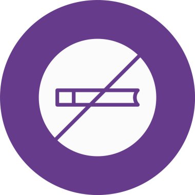 Sigara içmek yok. Basit tasarım