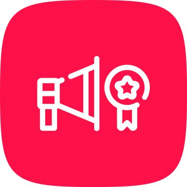 Rozet simgesi, vektör illüstrasyonu