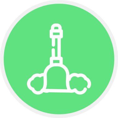 Süpür, Basit Vektör Simgesi İllüstrasyonu