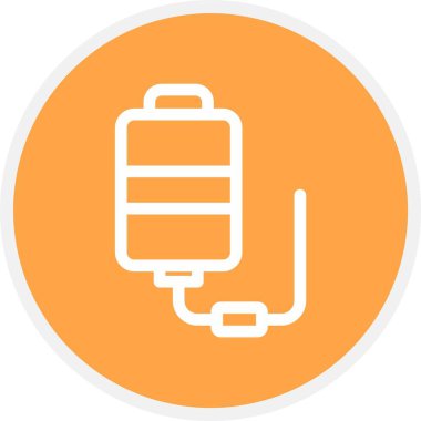 Kemoterapi, Basit Vektör Simgesi İllüstrasyonu