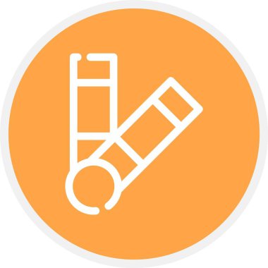 Renk Paleti, Basit Vektör Simgesi İllüstrasyonu