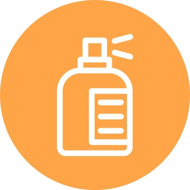 Sprey Şişe, Basit Vektör Simgesi İllüstrasyonu