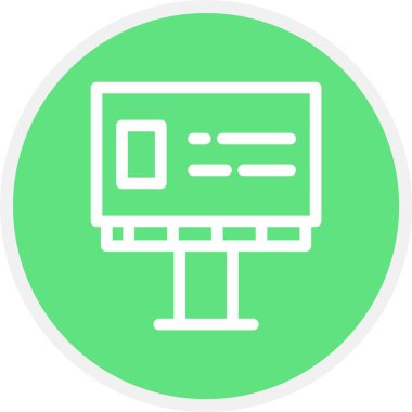 Reklamcılık, Basit Vektör Simgesi İllüstrasyonu