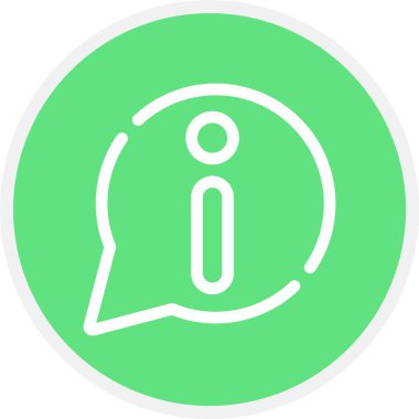 Bilgi, Basit Vektör Simgesi İllüstrasyonu