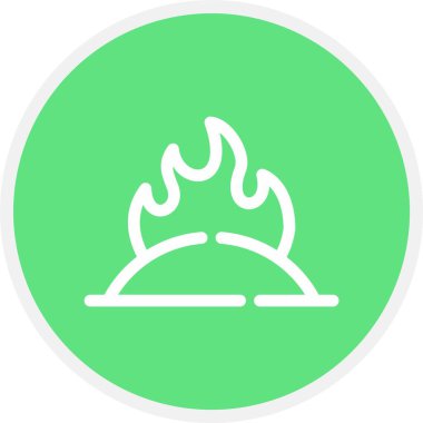 Yakma, Basit Vektör Simgesi İllüstrasyonu