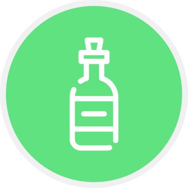 Rum, Basit Vektör Simgesi İllüstrasyonu