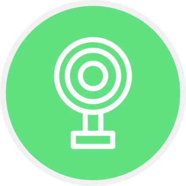 Web kamerası, Basit Vektör Simgesi İllüstrasyonu