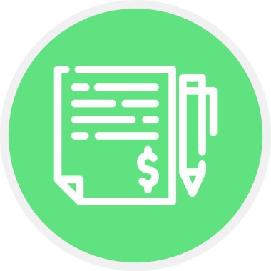 Kefalet, Basit Vektör Simgesi İllüstrasyonu