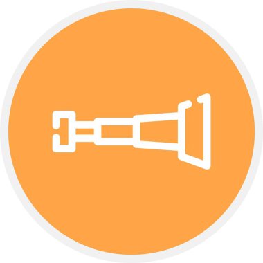 Spyglass, Basit Vektör Simgesi İllüstrasyonu