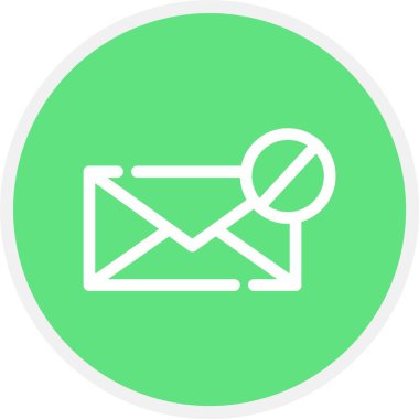 E- posta Bloğu, Basit Vektör Simgesi İllüstrasyonu