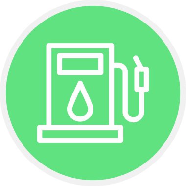 Benzin, Basit Vektör Simgesi İllüstrasyonu