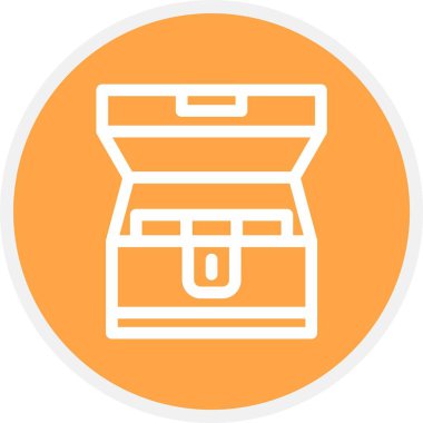 Göğüs, Basit Vektör Simgesi İllüstrasyonu