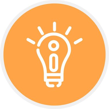 Fikir, Basit Vektör Simgesi İllüstrasyonu