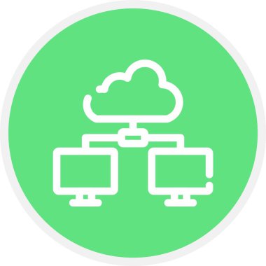 Ağ oluşturma, Basit Vektör Simgesi İllüstrasyonu