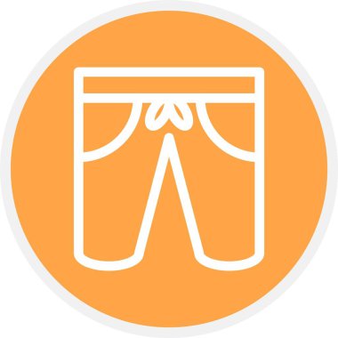 Shorts, Basit Vektör Simgesi İllüstrasyonu