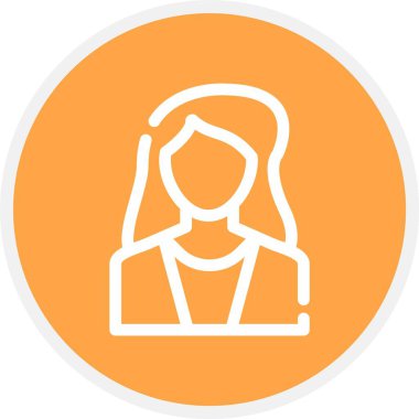 Aktris, Basit Vektör Simgesi İllüstrasyonu