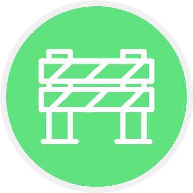 Bariyer, Basit Vektör Simgesi İllüstrasyonu