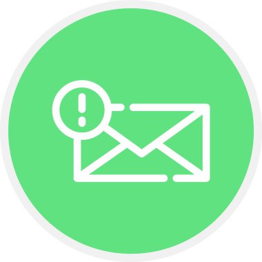 Çöp Posta, Basit Vektör Simgesi İllüstrasyonu