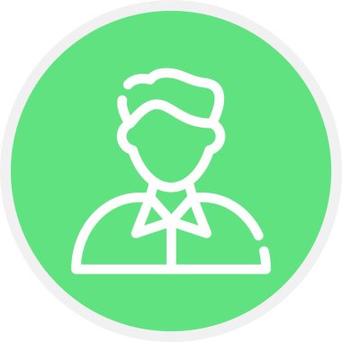 Satıcı, Basit Vektör Simgesi İllüstrasyonu