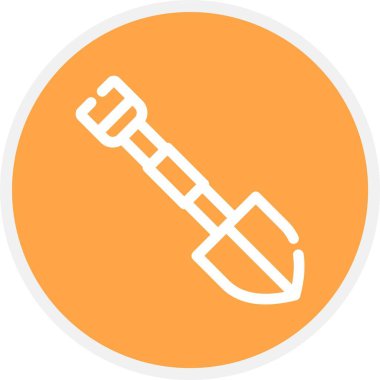 Kürek, Basit Vektör Simgesi İllüstrasyonu