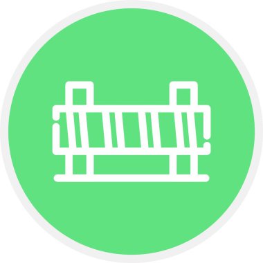 Bariyer, Basit Vektör Simgesi İllüstrasyonu