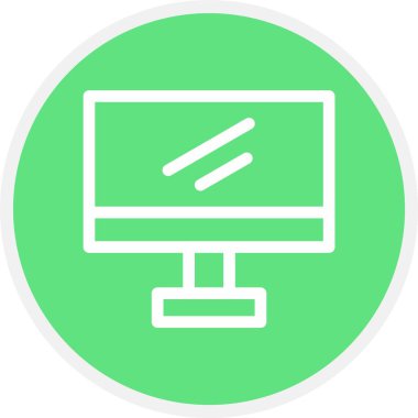 Lcd, Basit Vektör Simgesi İllüstrasyonu