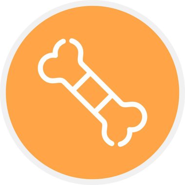 Kemik, Basit Vektör Simgesi İllüstrasyonu