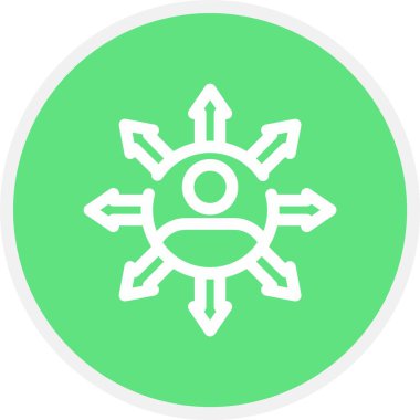 Etki, Basit Vektör Simgesi İllüstrasyonu