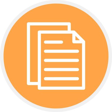 Belgeler, Basit Vektör Simgesi İllüstrasyonu