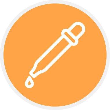 Pipette, Basit Vektör Simgesi İllüstrasyonu