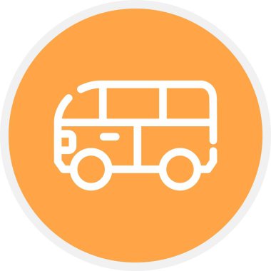 Van, Basit Vektör Simgesi İllüstrasyonu