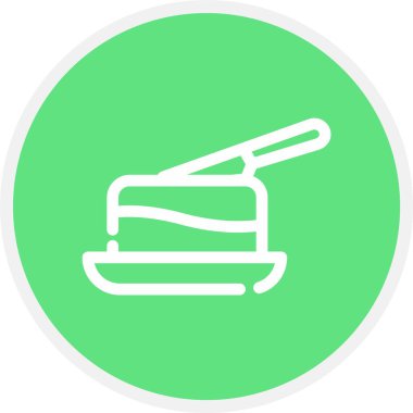 Tereyağı, Basit Vektör Simgesi İllüstrasyonu