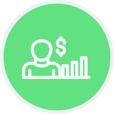 Simsar, Basit Vektör Simgesi İllüstrasyonu