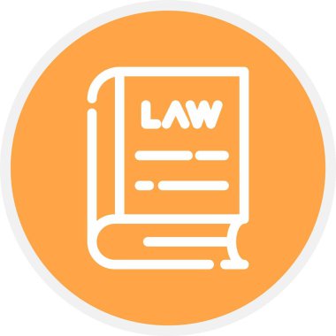 Hukuk Kitabı, Basit Vektör Simgesi İllüstrasyonu