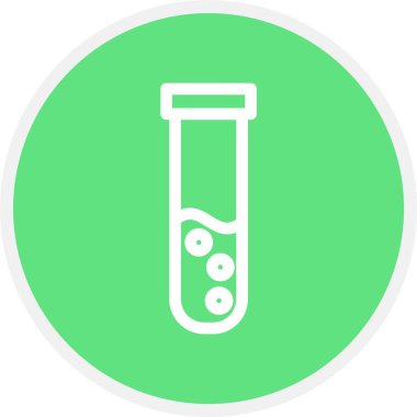 Test Tübü, Basit Vektör Simgesi İllüstrasyonu