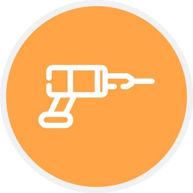 Matkap, Basit Vektör Simgesi İllüstrasyonu