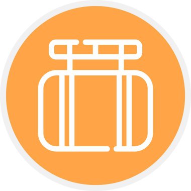 Mürekkep Şişe, Basit Vektör Simgesi İllüstrasyonu