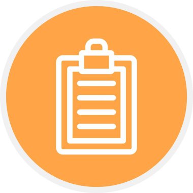 Tıbbi Rapor, Basit Vektör Simgesi İllüstrasyonu