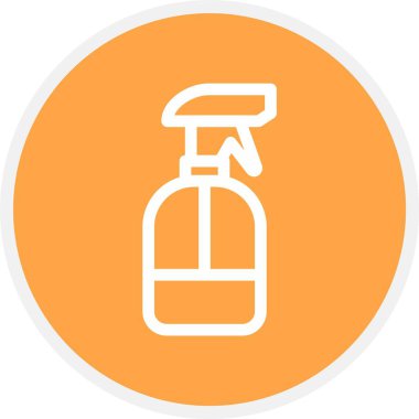 Sprey Şişe, Basit Vektör Simgesi İllüstrasyonu