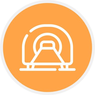 Tomografi, Basit Vektör Simgesi İllüstrasyonu