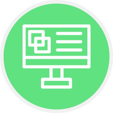 D Tasarım, Basit Vektör Simgesi İllüstrasyonu