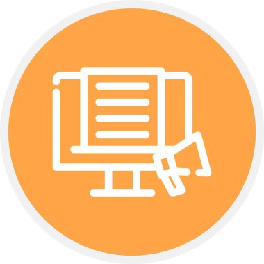 Pazarlama, Basit Vektör Simgesi İllüstrasyonu