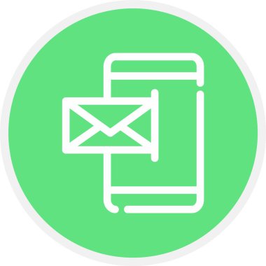 Mobil E- posta, Basit Vektör Simgesi ResmiComment