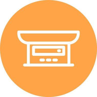 Bebek Ağırlığı, Basit Vektör Simgesi İllüstrasyonu