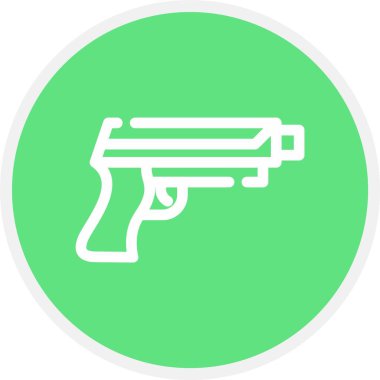 Silah, Basit Vektör Simgesi İllüstrasyonu