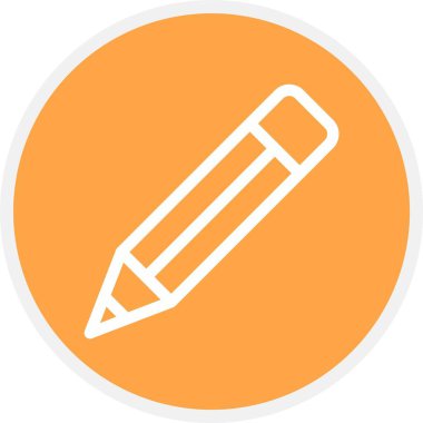 Kalem, Basit Vektör Simgesi İllüstrasyonu