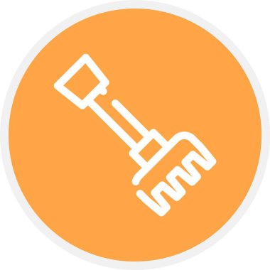 Tırmık, Basit Vektör Simgesi İllüstrasyonu