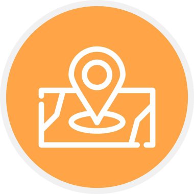 Sokak Haritası, Basit Vektör Simgesi ResmiComment